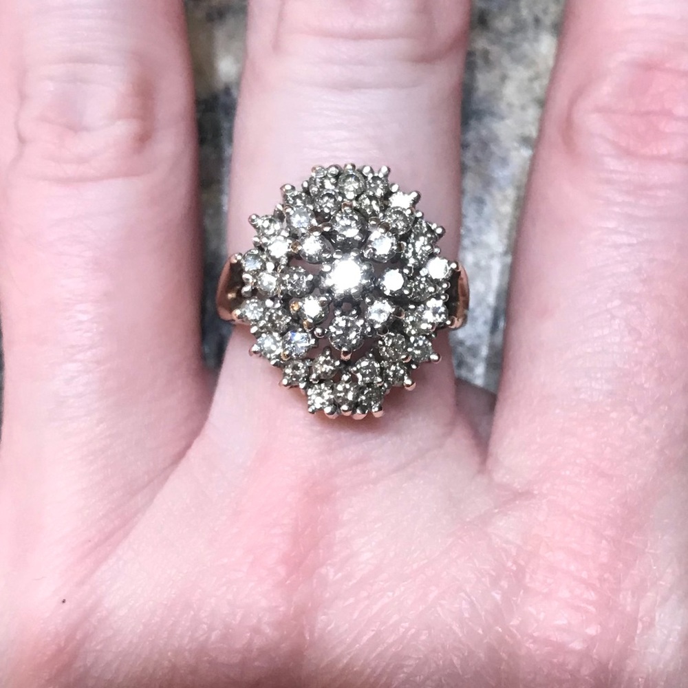 2 Carat Natural Diamond Ring in 10K Solid Gold